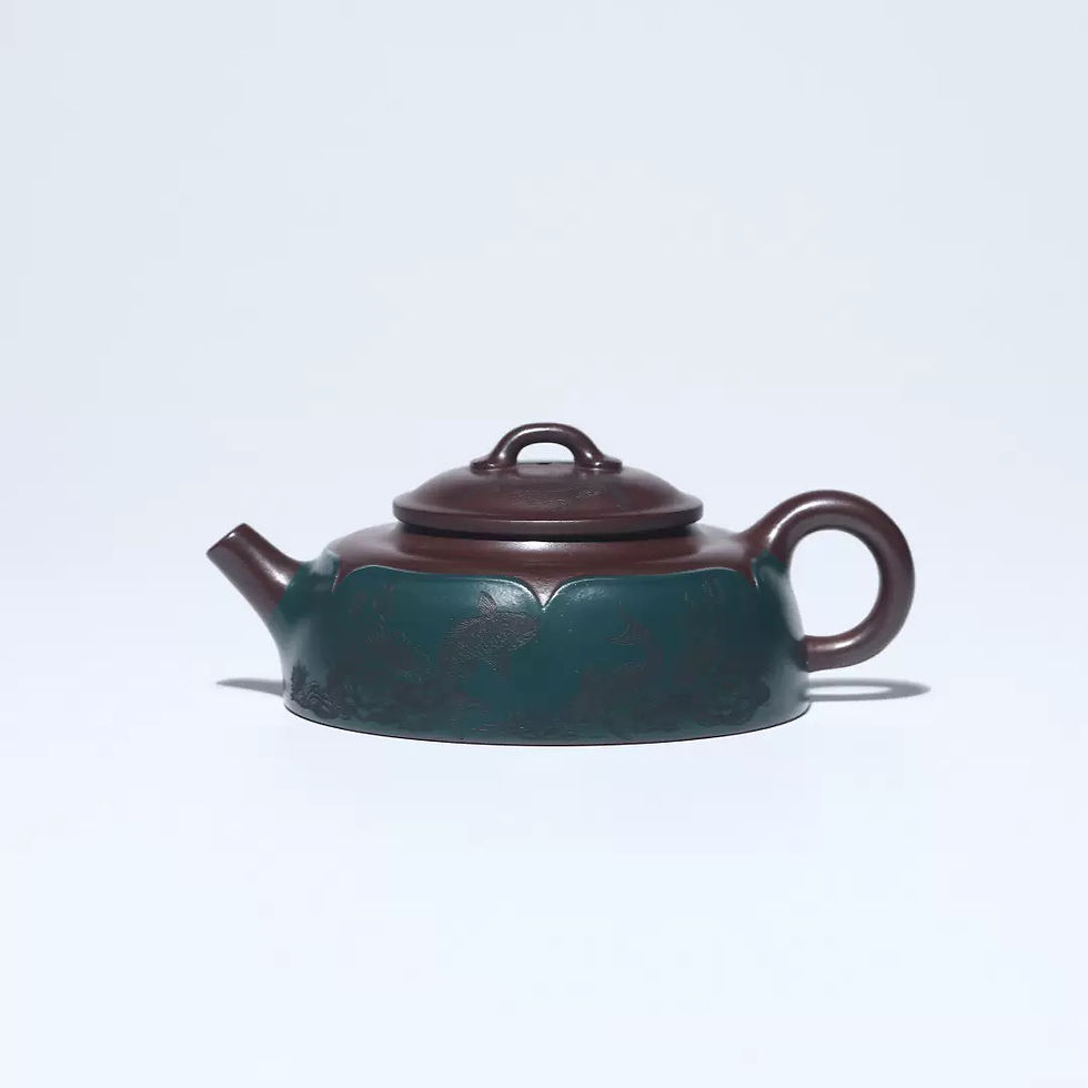 Thumbnail: Two-Tone Half-Moon Teapot