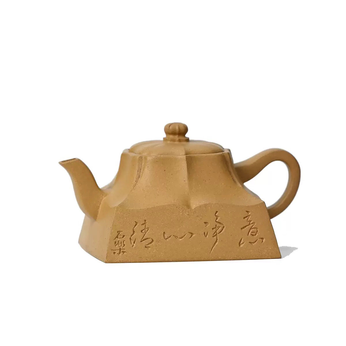 Carved Narcissus Teapot