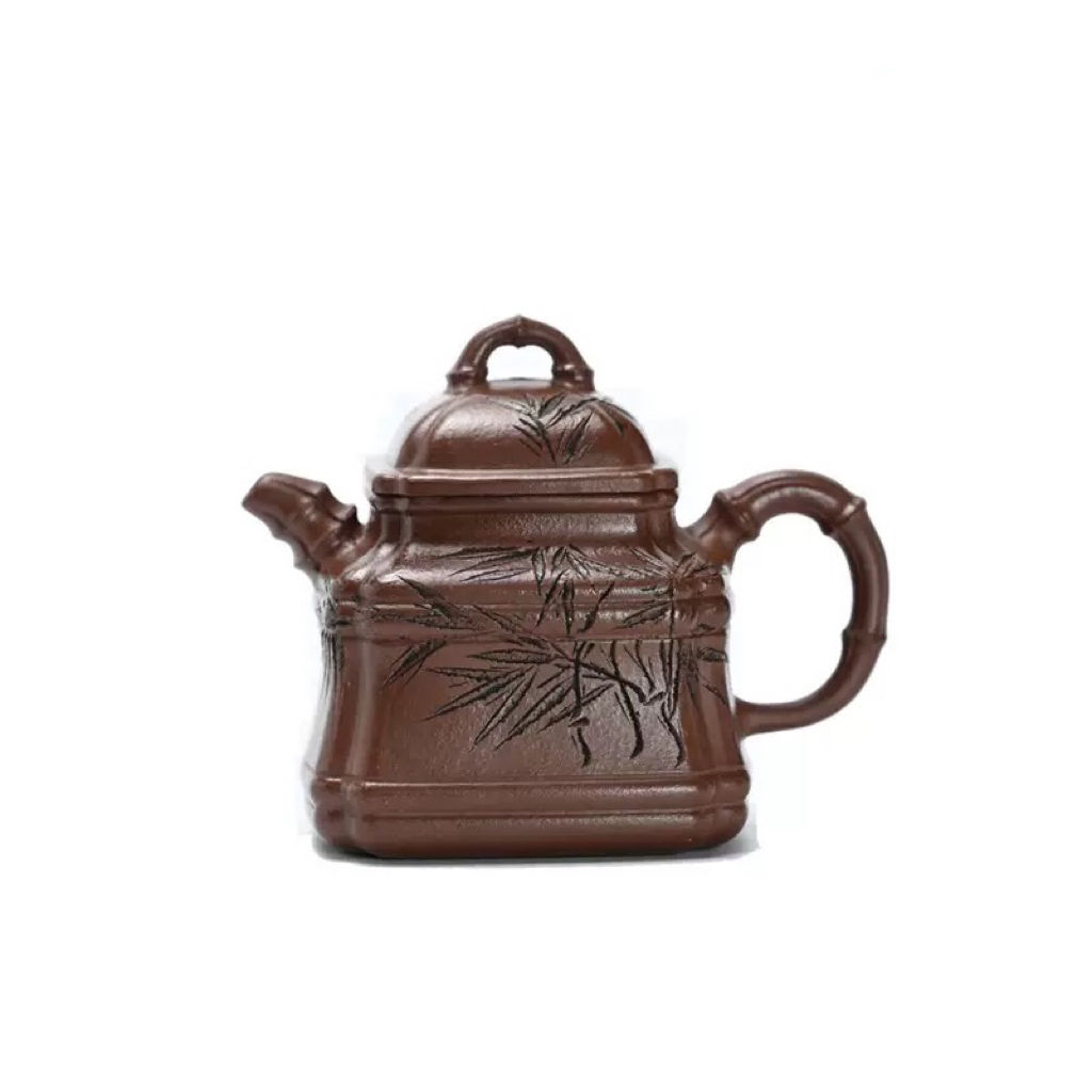 Square Bamboo Ding Teapot