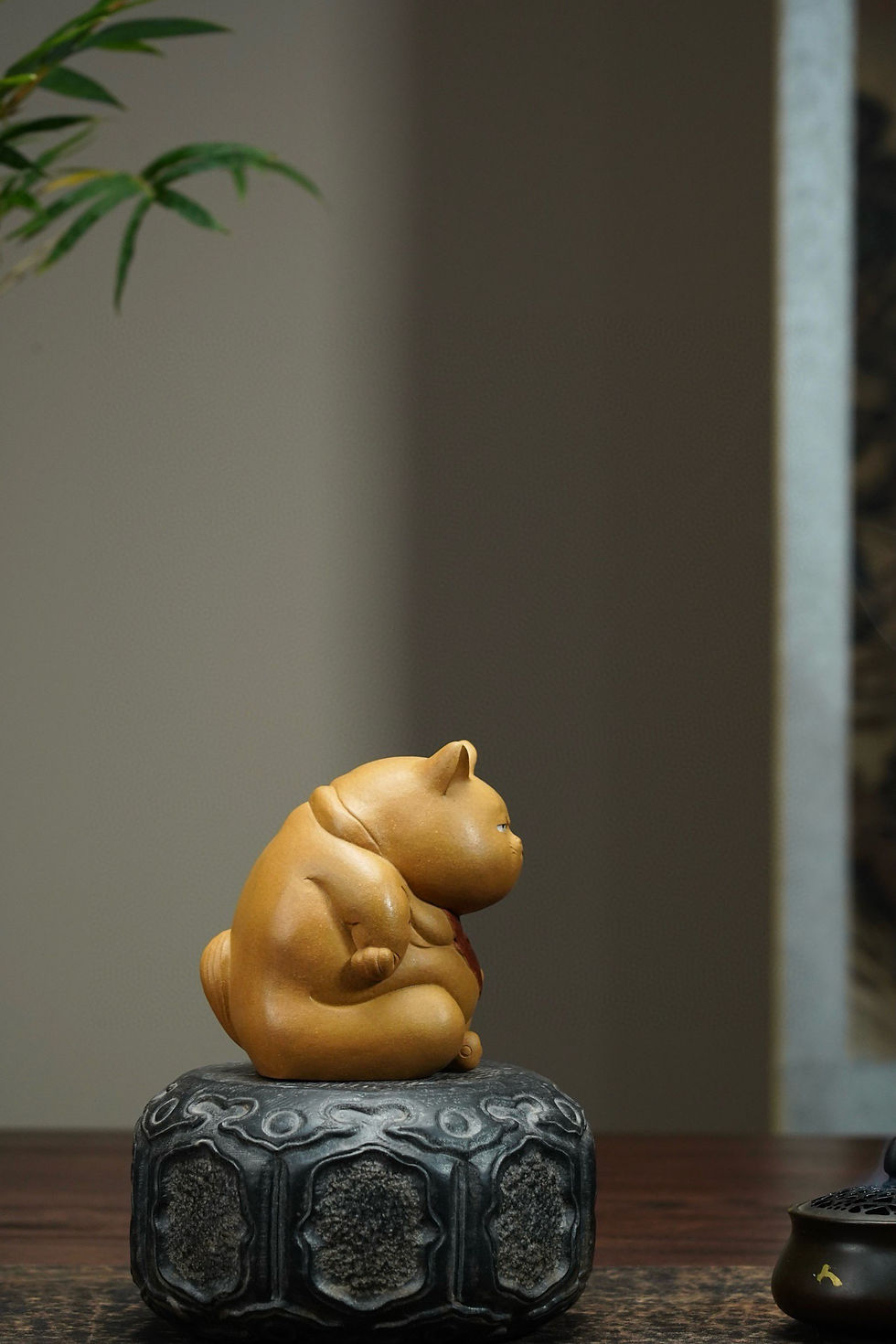 縮圖：“Lucky Cat” Incense Holder & Tea Pet Ornament