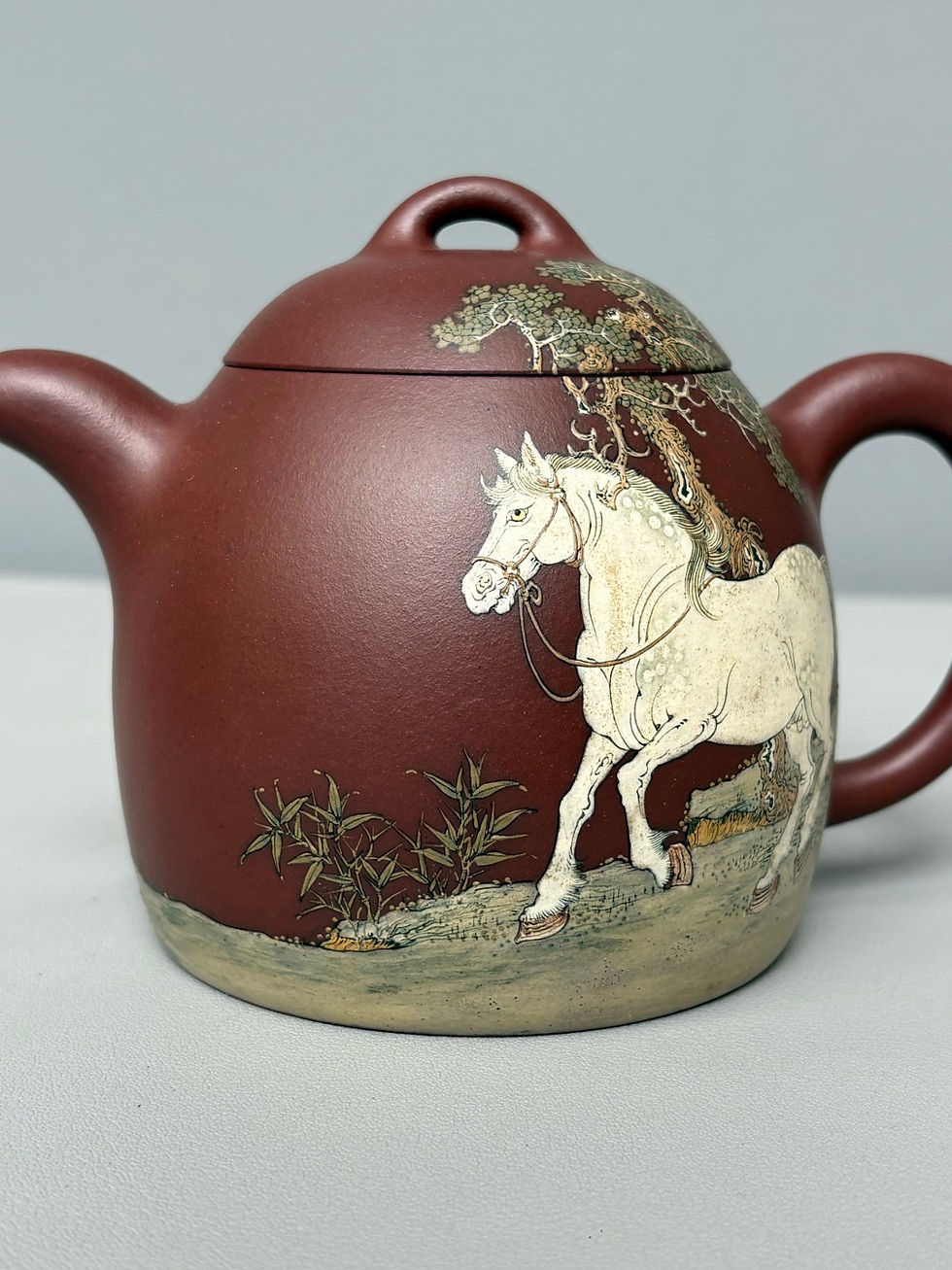 Thumbnail: Qin Quan Master Mud Painting Teapot by Li Jinqiang