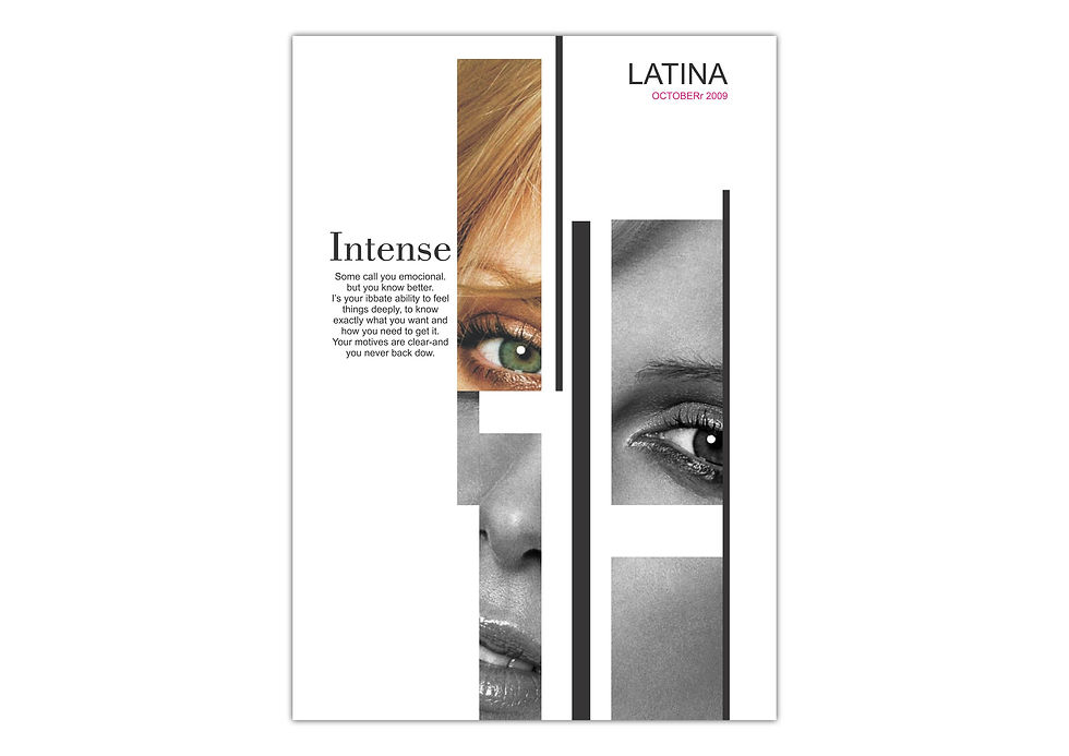 Cartaz publicitario: Intense.