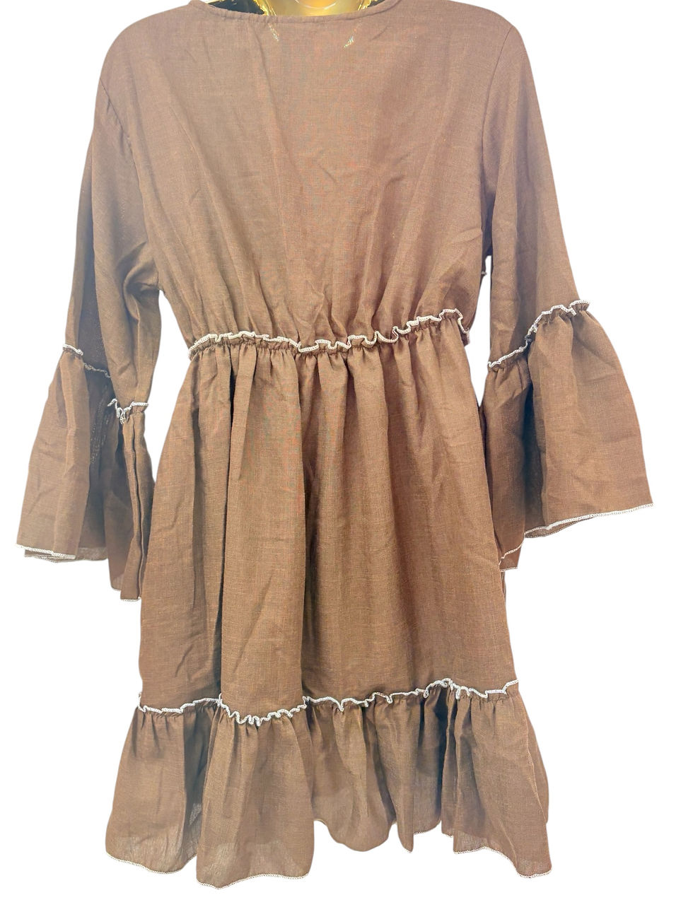Thumbnail: Brown embroidered dress