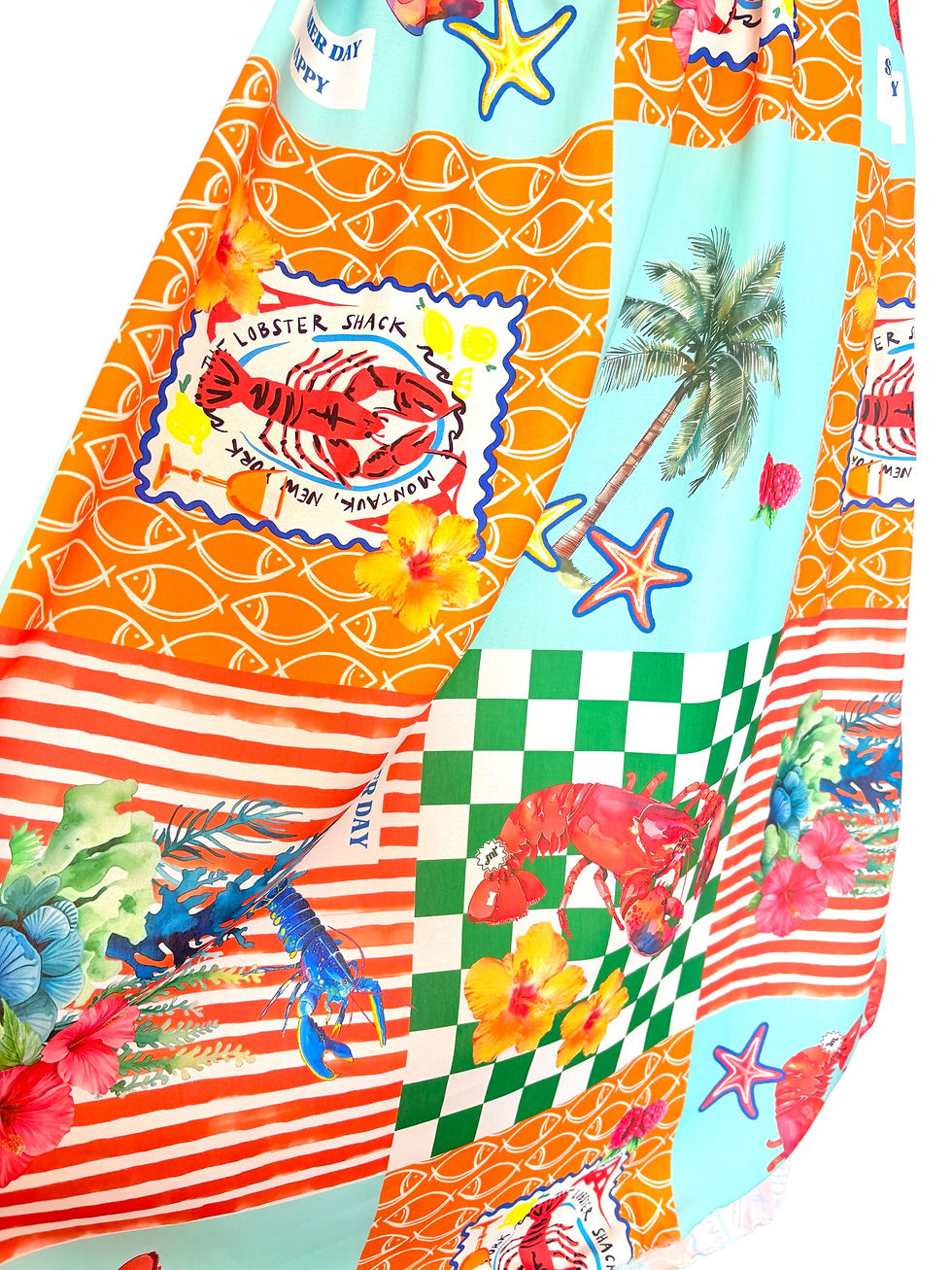 Thumbnail: Tropical maxi dress ,curve 