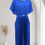 Thumbnail: Cobalt blue t shirt maxi dress with pockets 