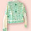 Thumbnail: Embellished cream denim jacket 