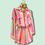 Thumbnail: Pink stripe neo detail short set 