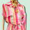 Thumbnail: Pink stripe neo detail short set 