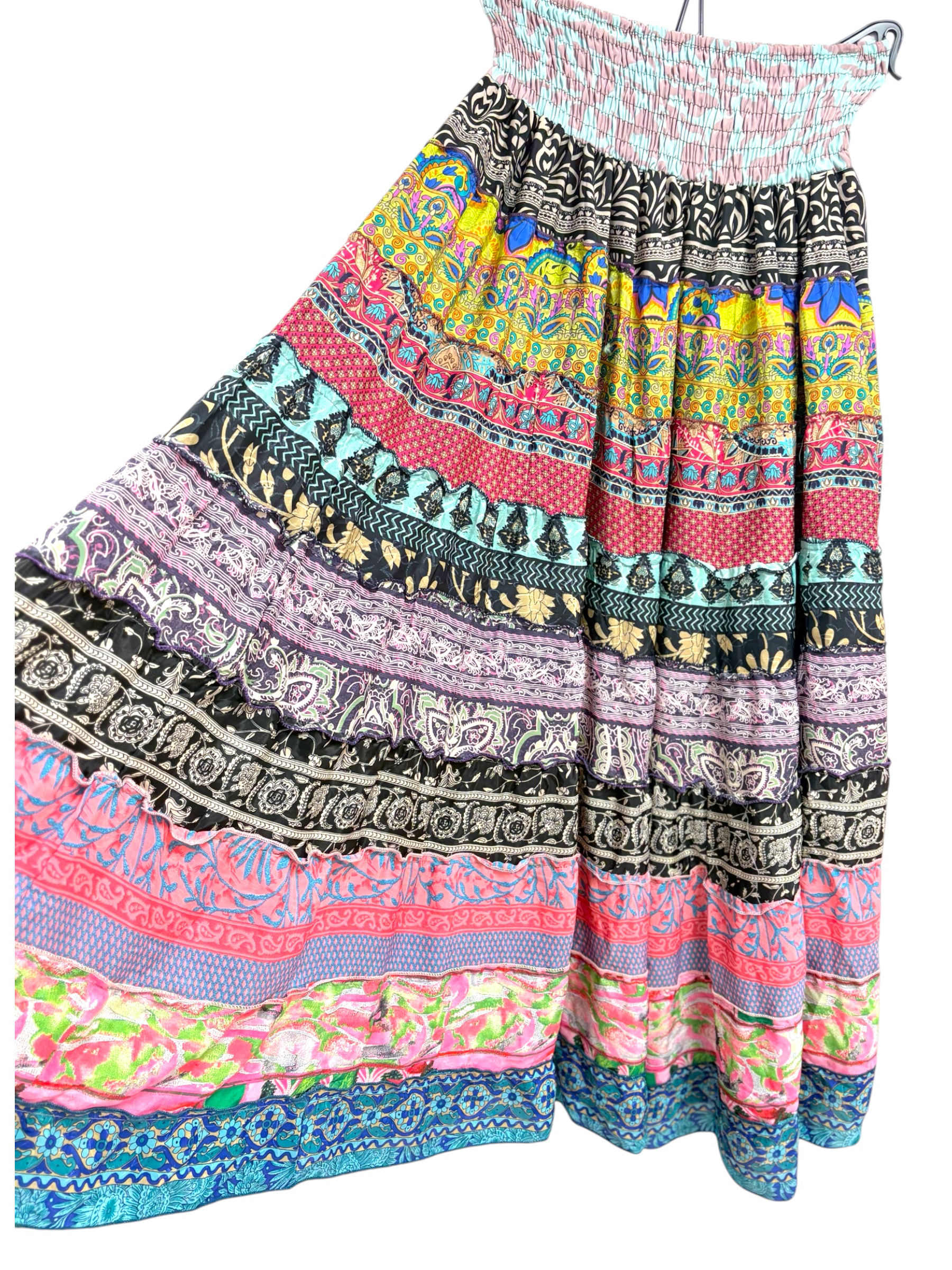 Sheets waist Indian maxi skirt 