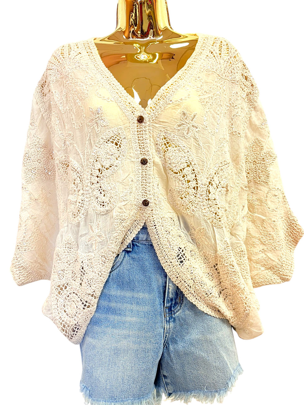 Thumbnail: Embroidered cardigan jacket 