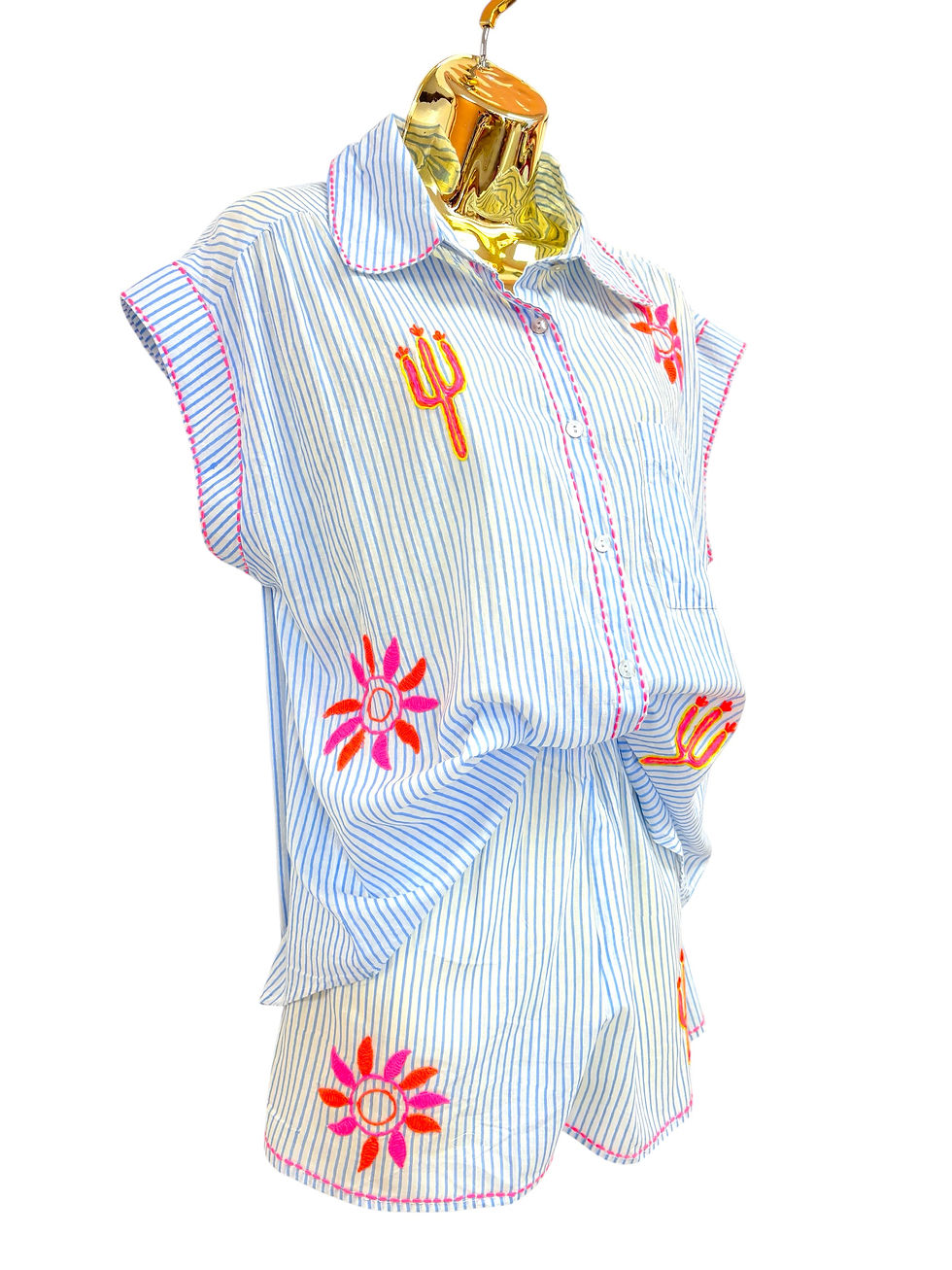 Thumbnail: Stripe embroidered set 