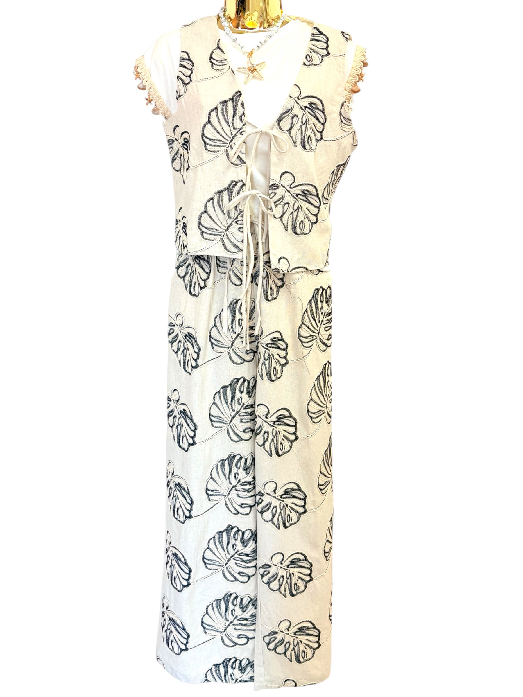 Embroidered coord set 