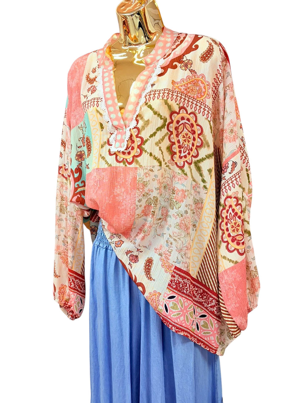 Thumbnail: Paisley patch blouse 