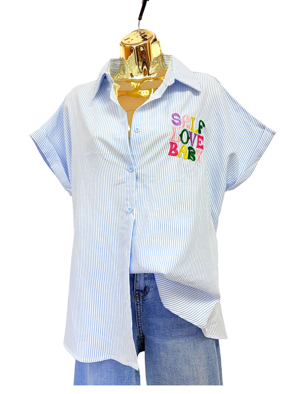 Thumbnail: Self love embroidered shirt 