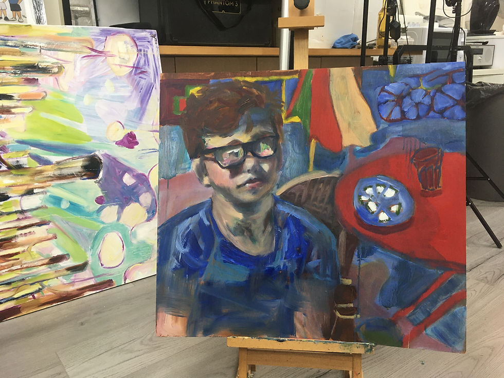 Thumbnail: The Young Shostokovich (Oil on board)