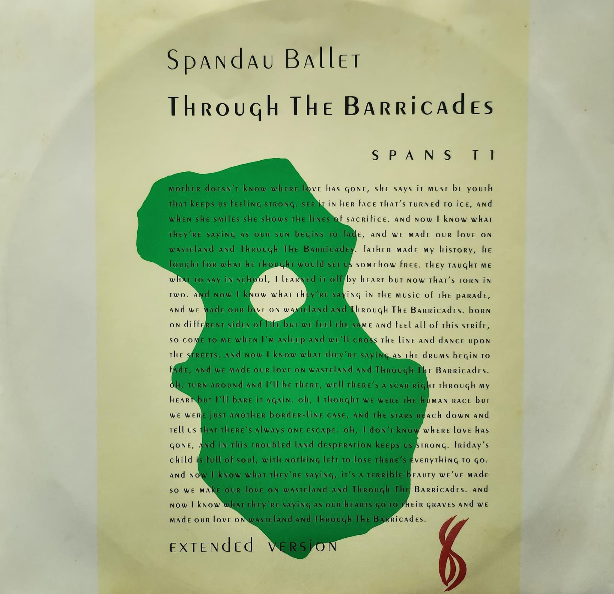 Spandau Ballet – Through The Barricades