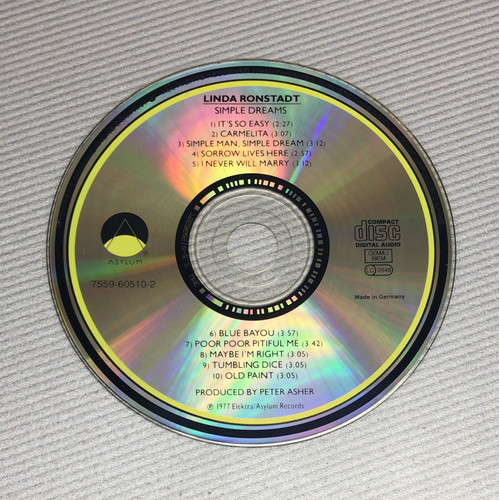 Linda Ronstadt ‎– Simple Dreams | cdhkonline.com