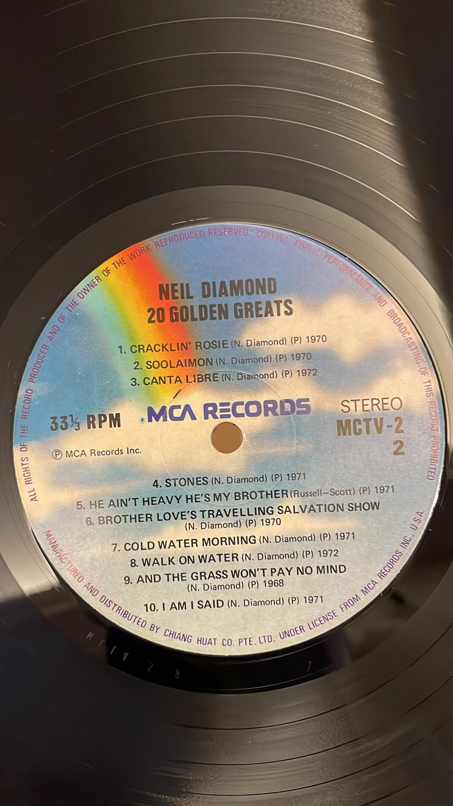 Thumbnail: Neil Diamond ‎– NEIL DIAMOND 20 GOLDEN GREATS