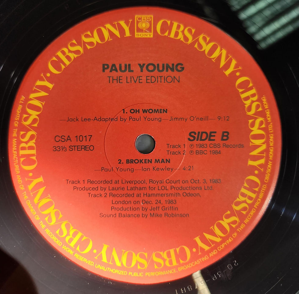 縮圖：Paul Young – The Live Edition