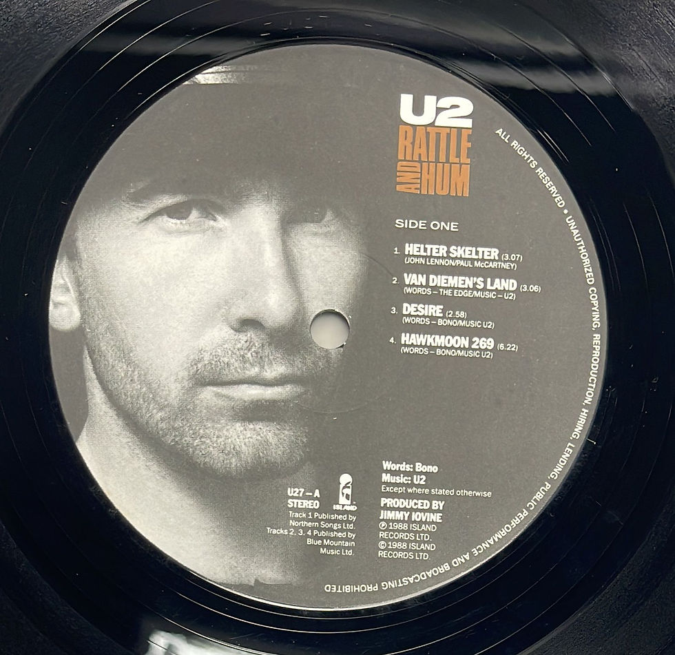 ◾️️USオリジナル盤□U2 □Rattle And Hum◾️2LP / 1987 U2