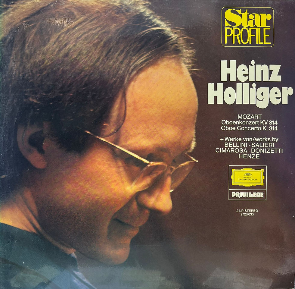 Heinz Holliger – Heinz Holliger. Oboenkonzert KV 314 U.A. (2 LP)