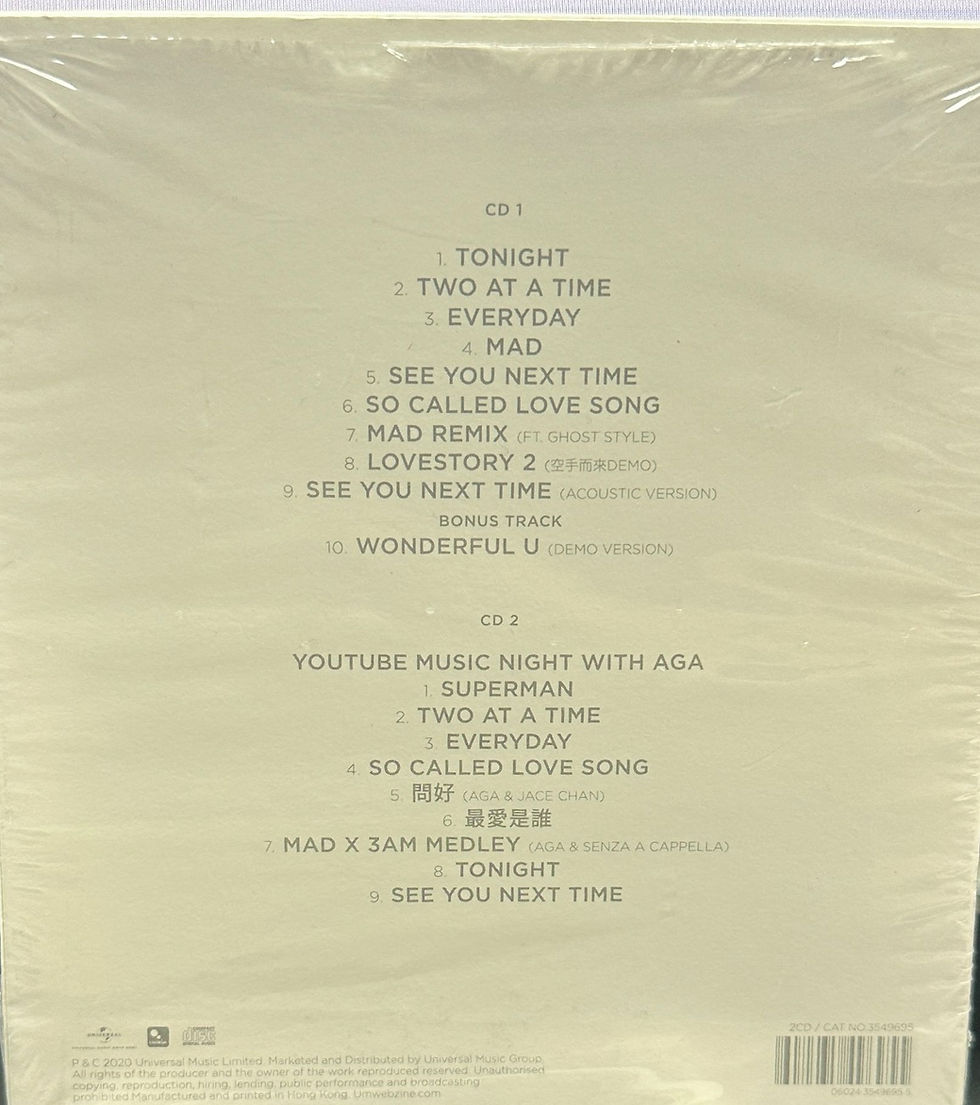 縮圖：AGA 江海迦 - So Called Love Songs (2CD)