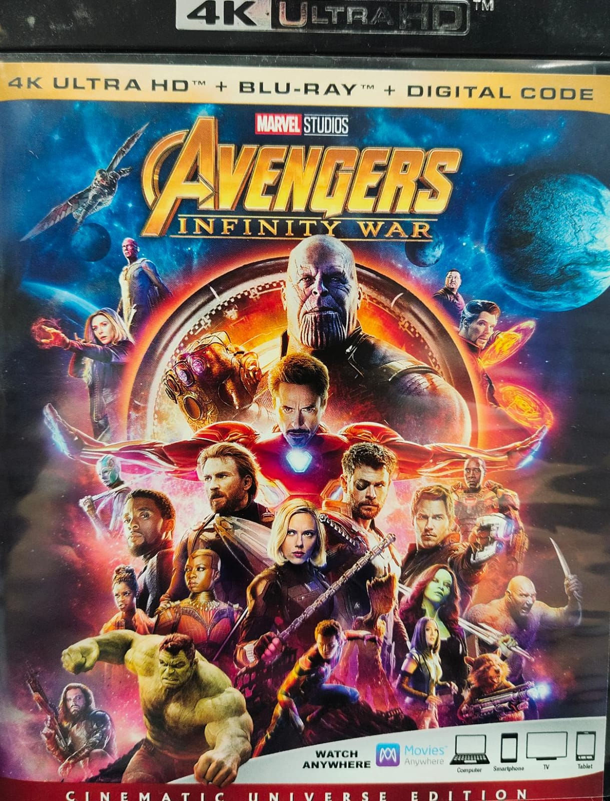 The Avengers 復仇者聯盟 - Infinity War (4K+Blu-Ray+Digital code)