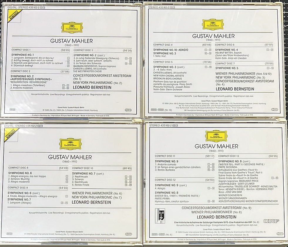 Thumbnail: Mahler / Leonard Bernstein – 10 Symphonien (頭版 / Made In Germany / 13 CD)