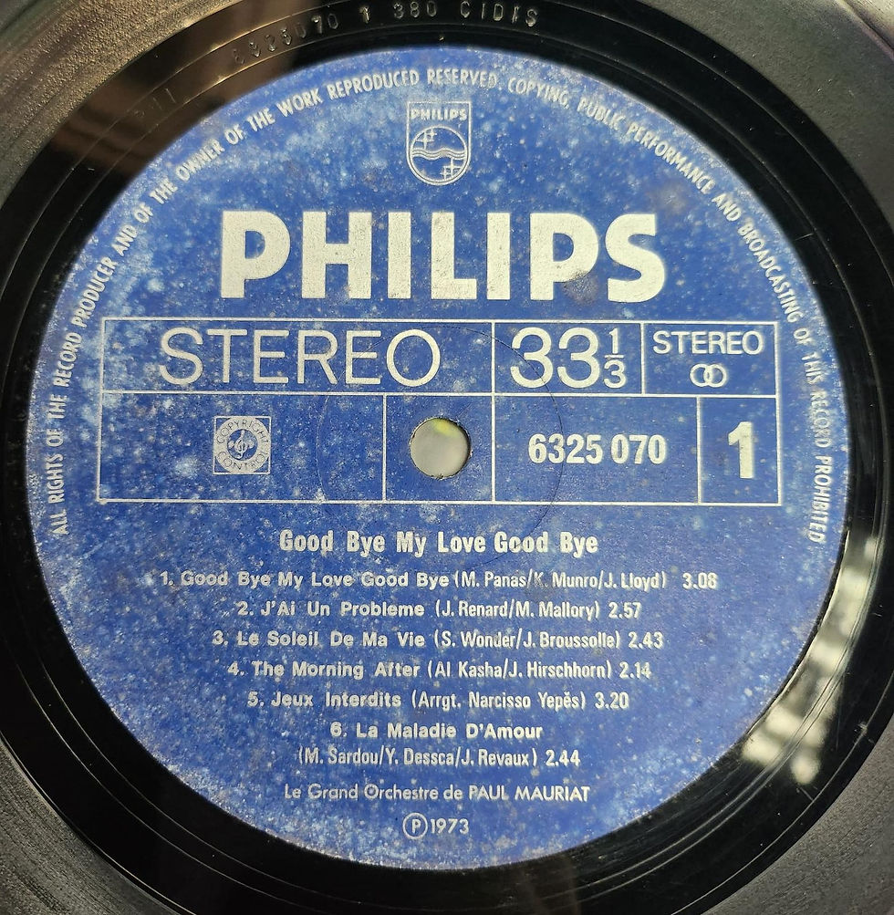 縮圖：Le Grand Orchestre De Paul Mauriat – Good Bye My Love, Good Bye