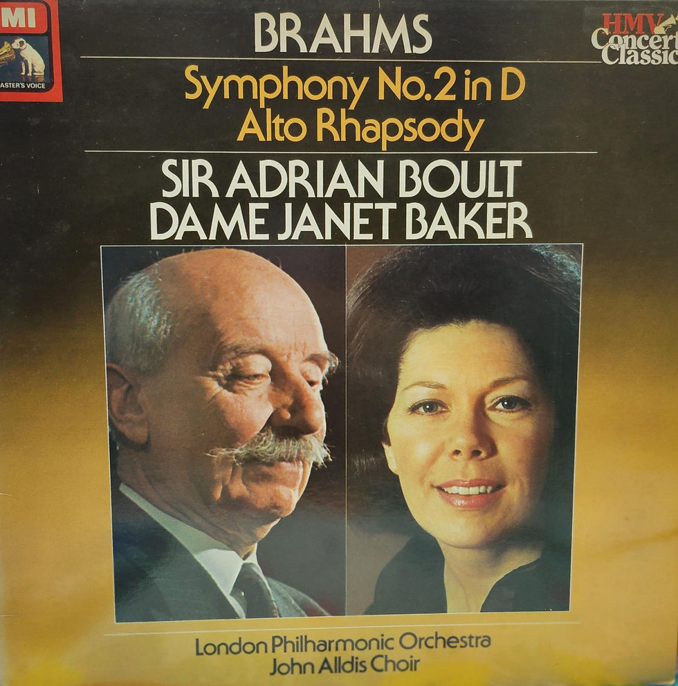 Brahms – Symphony No.2 In D / Alto Rhapsody