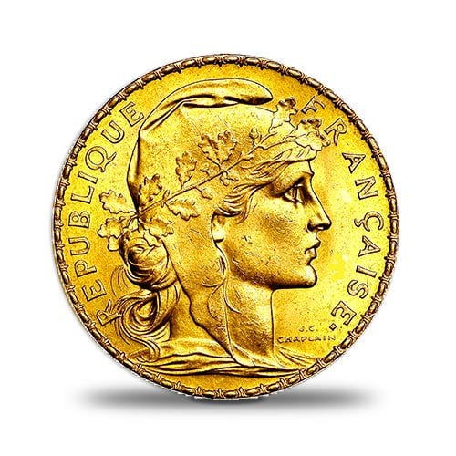 pièce d'or Marianne coq