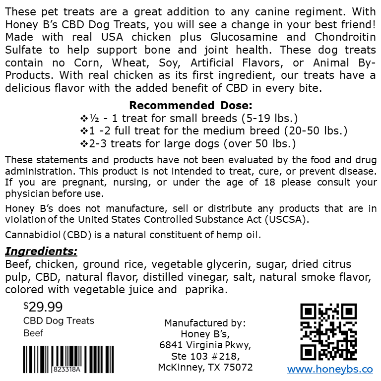 Thumbnail: CBD Dog Treats - Beef