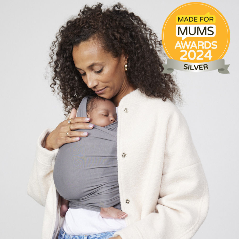 Izmi Bamboo Baby Wrap - Mid Grey