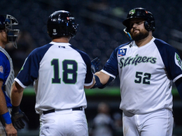 Stripers Combine on Shutout in Nightcap, Split Doubleheader with Durham