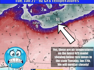 Brutal Cold Possible for North Georgia and Western North Carolina After Weekend Storm