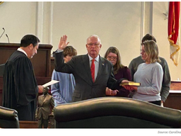 Boliek sworn in as state auditor, says he’ll start with audit of DMV