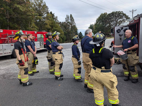 Fire Station 4 Volunteers Conduct Hose Training Session