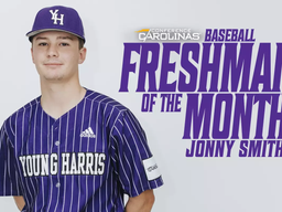 Smith Earns Conference Carolinas Freshman of the Month Honors After Red-Hot April