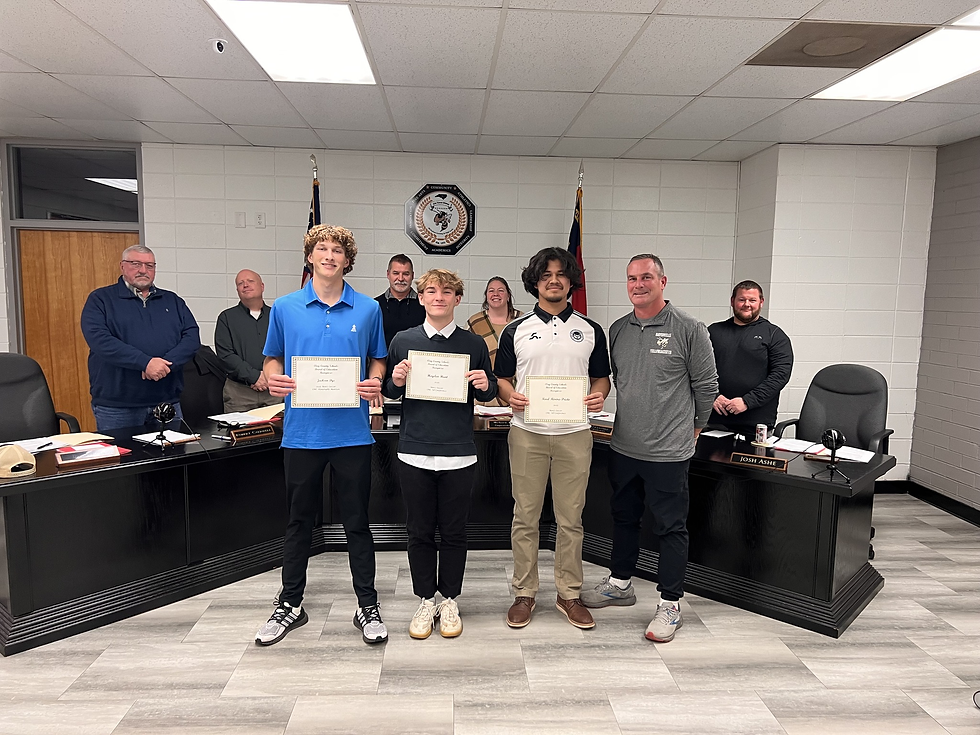 Clay County School Board Honors Student-Athletes at December Meeting