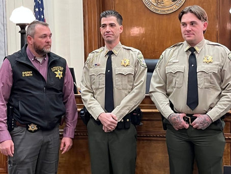 Cherokee County Sheriff’s Office Welcomes New Deputies Christopher Baty and Christopher Guffey
