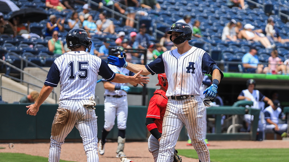 Stripers Bludgeon Bats 10-1 in First Half Finale