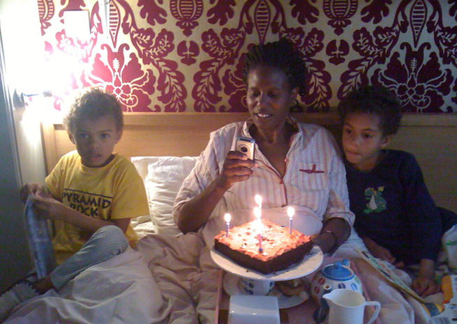 birthday in bed