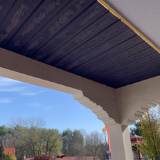 Pillars having been applied with primers and smoothed out