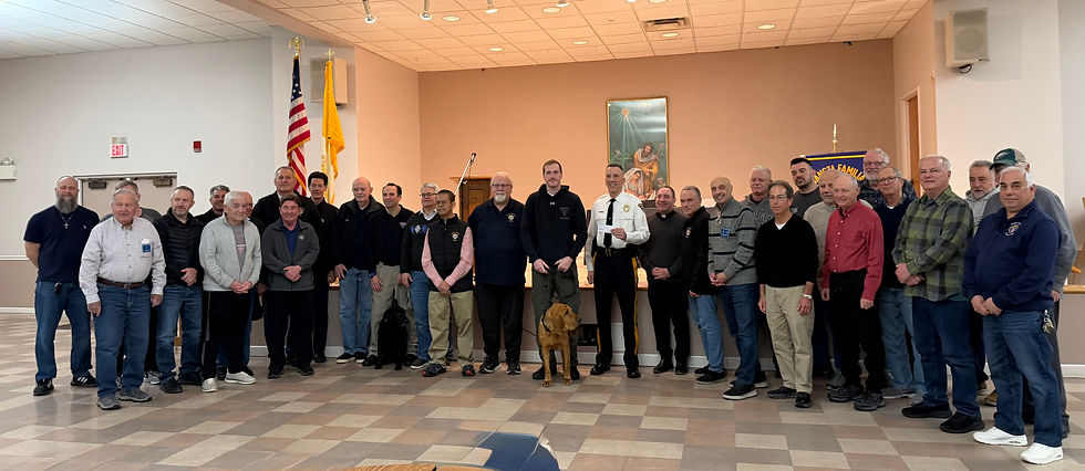 Sancta Familia Council Celebrates Poster Finalist and WTPD K9 Unit Contributions to our Community  