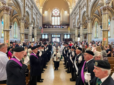 Father Robert Hughes was formally installed as Pastor of the Parish of Saint Monica by Bishop Joseph A. Williams during the Noon Mass at St. Nicholas of Tolentine Church.