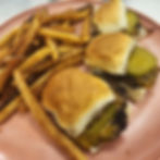 Cheeseburger Sliders (3) with Fries*