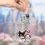 Miniatura: Llaveros de diamantes de Kuromi y My Melody (Hello Kitty)