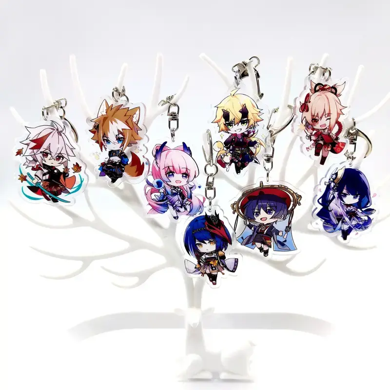 Miniatura: Llaveros de personajes de Genshin Impact