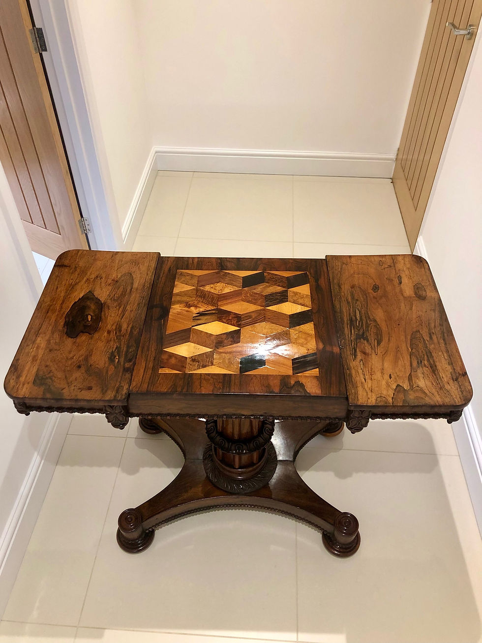 Thumbnail: William IV Rosewood Specimen /Games Table