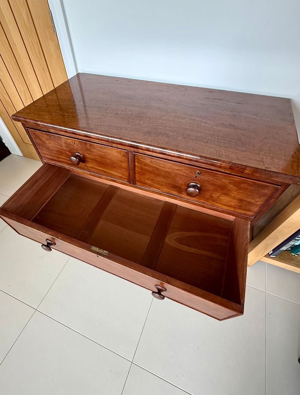 Thumbnail: Fully Restored Victorian Mahogany Chest Of Drawers 